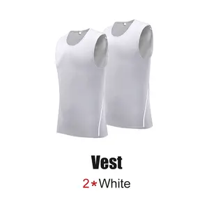 PSYCHE 2-Pack Men’s Compression Shirt Sleeveless Workout Tank Top Sports Base Layer Running Basketball, Sweat-Wicking Ultra-Breathable Muscle Support
