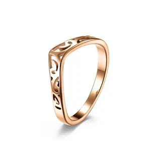 Meraki Retro Hollow Celtic Knot Ring  Titanium Steel for Men & Women Daily Wear Gift