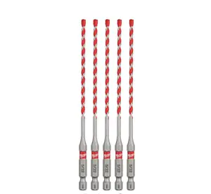 Milwaukee 5/32" SHOCKWAVE Carbide Hammer Drill Bits (5-Pack, 48-20-9155) Tool Accessories
