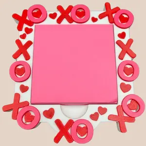 XO Sticky Note Holder | Valentine Desk Decor | Post-It Note Holder | Pink Office Decor | Teacher Gift | 3D Printed Desk Accessory |Galentine