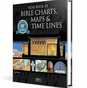 Rose Book of Bible Charts, Maps, and Time Lines -A4 Paperback English colorful new bible Religion & Philosophy paperback Visual Comprehensive