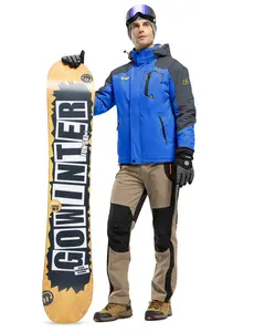 TBMPOY Men's Winter Jackets Skiing Waterproof Snow Thick Fleece Lined Hooded Utility Cold Weather Warm Outdoor Ice Work