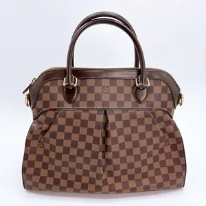 Pre-owned Louis Vuitton canvas Crossbody Bags Trevi GM Handbag Damier Ebene
