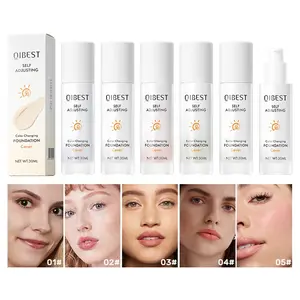 30ML Color-Changing Facial Sunscreen Foundation, Five Colors Available, Spf30, Lightweight, Long-Lasting, Perfect for Daily Use