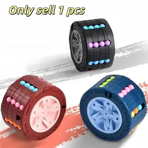 Puzzle Magic Wheel Toy, 1 Count Magic Bean Design Spinning Sliding Puzzle Game, Stress Relief Educational Fun Toy for All Ages