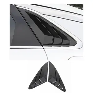 AULESSE Rear Side Window Louvers Compatible with K5 Gt and Gt Series 2021 2022 2023 2024 2025 Sport Decoration Accessories Air Vent Scoop Louver Window Scoop Louver Cover Carbon Black