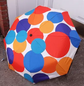 UV Automatic Polka Dot Explosion Compact Umbrella - sale!