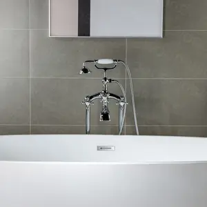 Clawfoot Tub Filler Freestanding Faucet with Hand Shower and Hose