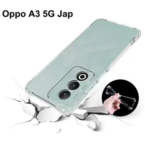 Oppo A3 5g Japanese Edition Cph2639 Anti-Drop Transparent Air Cushion Silicone Case, Shockproof Protective Cover for Oppo A3 5g