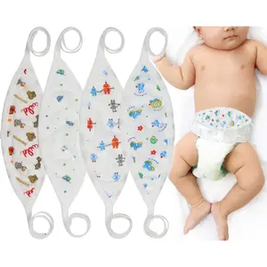 Baby 4-piece Newborn Comfortable Belly Wraps Boys Style One Size