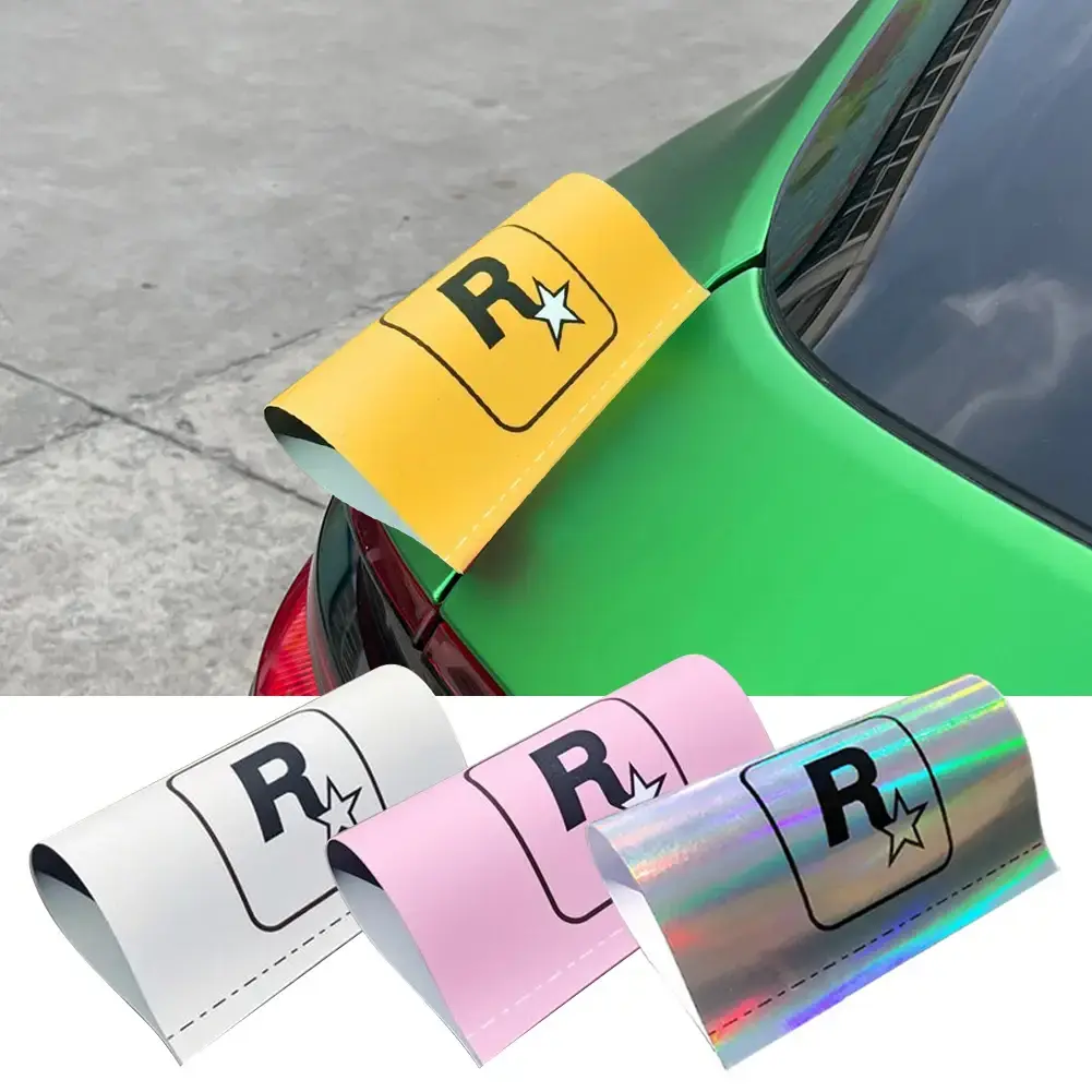 2026 New Creative Car Washing Labels Stickers Decoration Wash Mark Label Tag Sticker For R Star Tailgate Warning Decal Accessories For your Cars