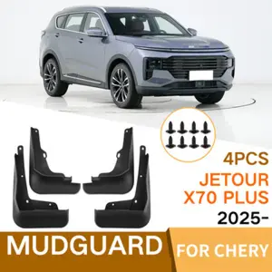 Mudguards for Chery Jetour 2025, all-weather protection, car modification parts, 4-piece set, high-quality soft material, includes installation accessories, easy to install.