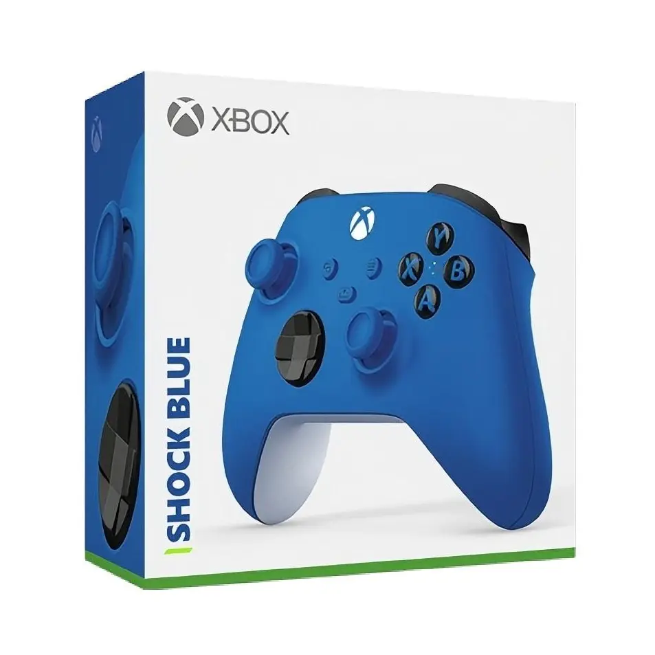 Xbox Wireless Bluetooth Controller - Shock Blue – Works with Xbox Series X|S • Xbox One • Windows PC • iOS & Android