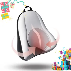 Shiatsu Neck and Back Massager Rechargeable Electric Shoulder Massager Car Neck Massage Pillow for Neck Back Shoulder Foot Leg Massage Relieve Muscle Pain Perfect Present for Man Woman Family Christmas New Year Gift - Black+White