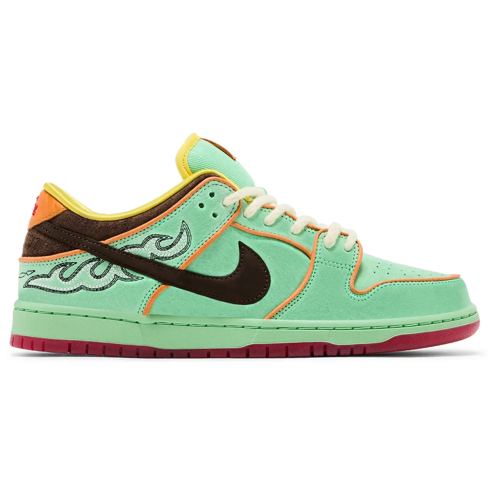 NIKE SB Dunk Low 'Rodeo' Tourmaline Unisex Skateboarding Shoes - Mens Sizing, Solid, Chunky Lace-up, Athletic Casual (US M 10, HF3058-300) - Brand New Original, 100% Authenticity Guaranteed