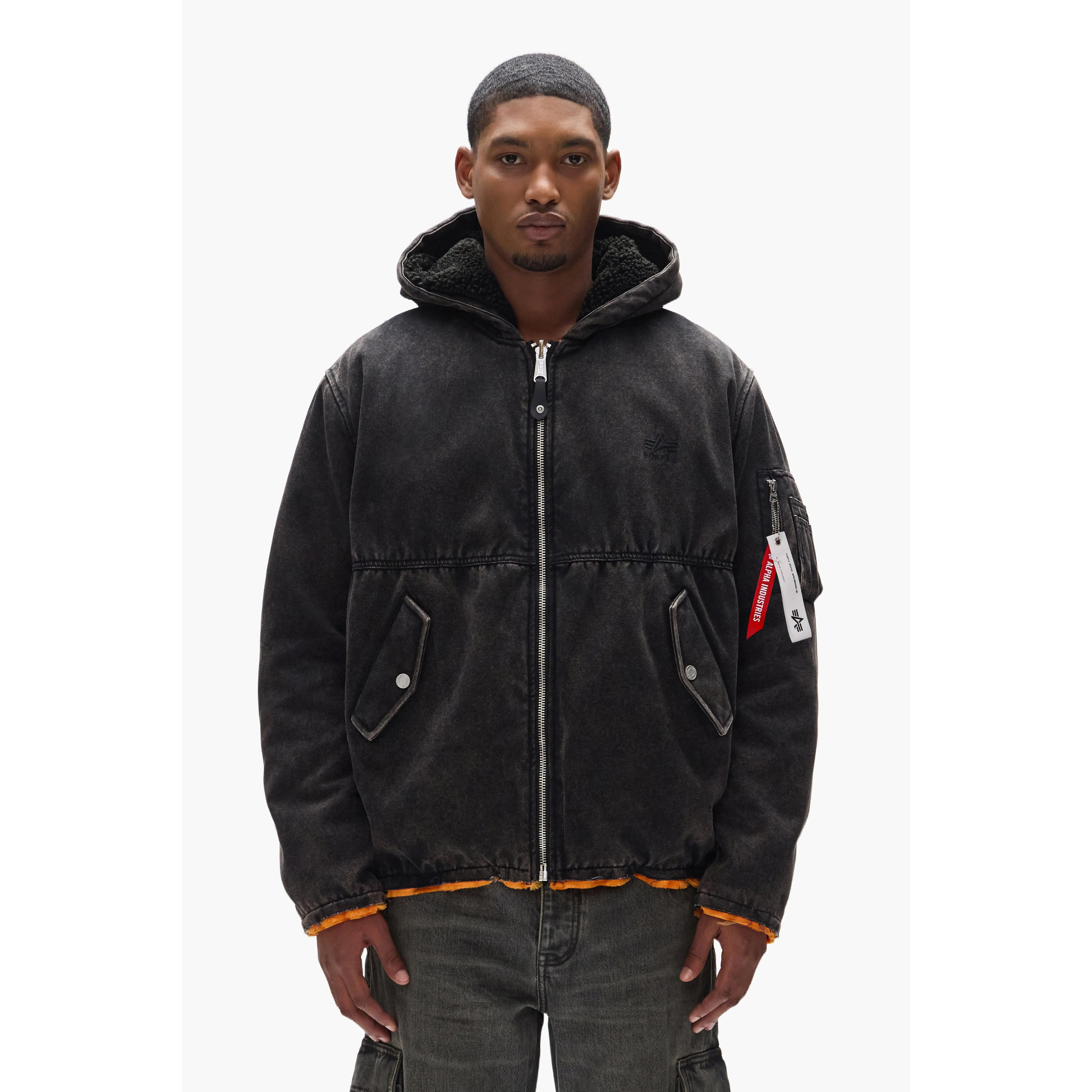 Purple X Alpha Industries Bomber