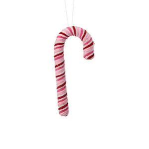 Chenille Sweets Candy Cane Ornament