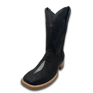 The Onyx Black Boots Genuine Leather with Leather Sole Classic Style