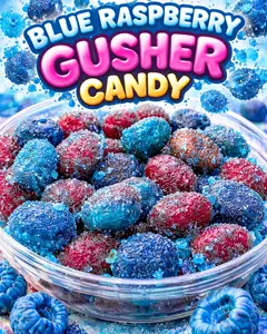 Sour Blue Raspberry Gushers Sour Blue Raspberry Gushers
