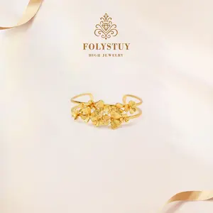 [ (YNT04.YNT05.YNT06)Adjustable Flower Bangle][FOLYSTUY]Flower Bangle Fashion Simple Design for Women & Men, Unisex, Fashion Trends