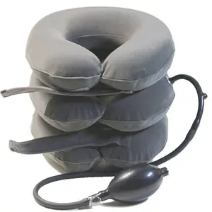 Cervical Traction Instrument Inflatable Cervical Spine Tensioner Three-Layer Full Velvet Thickened Liner Inflatable Neck Support