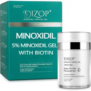 Minoxidil 5% Gel - Daily Hair Care for Men - Helps Restore Thicker, Longer, Fuller Hair - Natural Hair Care - Scalp Comfort