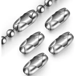 20 Pcs Stainless Steel Stylish Vertical Chain Connector Replacement Clips for Roman Blinds Chain and Cord
