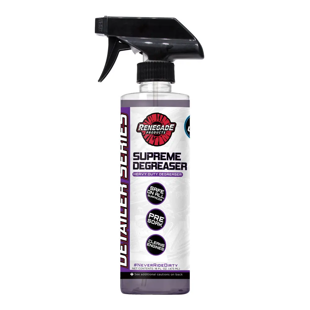 Renegade Products Supreme Degreaser 16oz – Heavy-Duty All-Purpose Cleaner for Tires, Engines, Tools & Garage Floors | Cuts Grease, Oil & Grime Fast