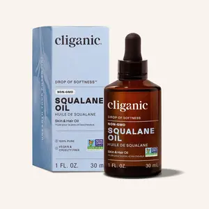 Cliganic Non-GMO Squalane Oil for Skin Repair and Moisturizing - Lightweight Skincare Hydrate Moisturize Moisture Hydrator Comfort Radiant Wrinkles