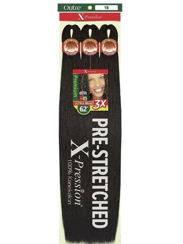 X-Pression 3X Pre-Stretched Braid 62" (1 PACK)