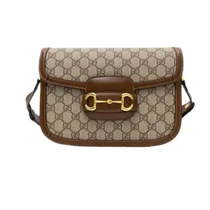 Pre-owned GUCCI Horsebit 1955 Saddle Bag Medium Top Handle Shoulder Crossbody Bag