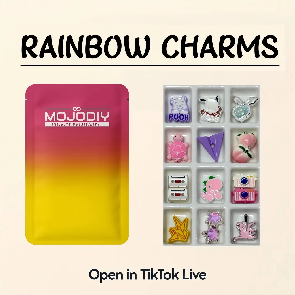 【JOJO】Rainbow Charm Bags for DIY- TikTok Live Opening
