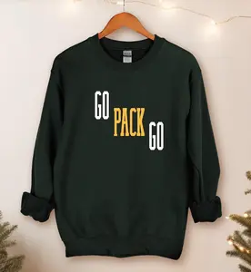 Green Bay Game Day Sweatshirt, Sports Crewneck Packers