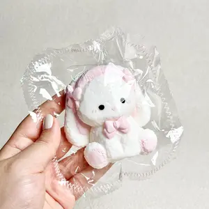 【Buy 3 get 1 free】Pink Lamb - Large taba squishy Food-Grade Silicone Slow-Rising Rebound Squishy Fidget Toys for Stress Relief - Soft Squeeze Toys with Thick Creamy Slime Texture, Handmade Non-Toxic Sensory Toys Rubber