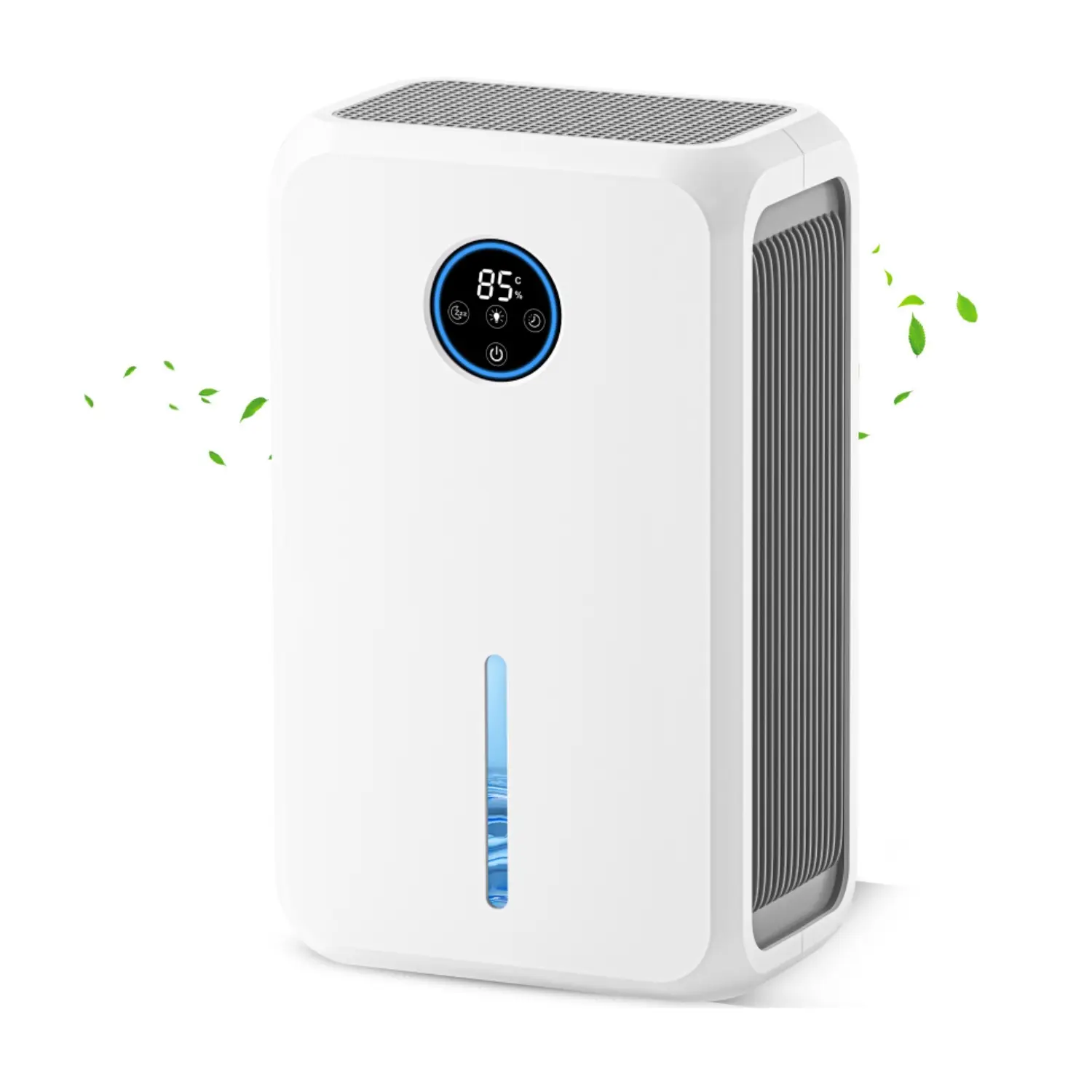 95 oz Dehumidifiers for Home, Whisper Quiet White Dehumidifier with LED Night Light, Auto Shut-Off, Ideal for Bedrooms, Basements (800 sq.ft)