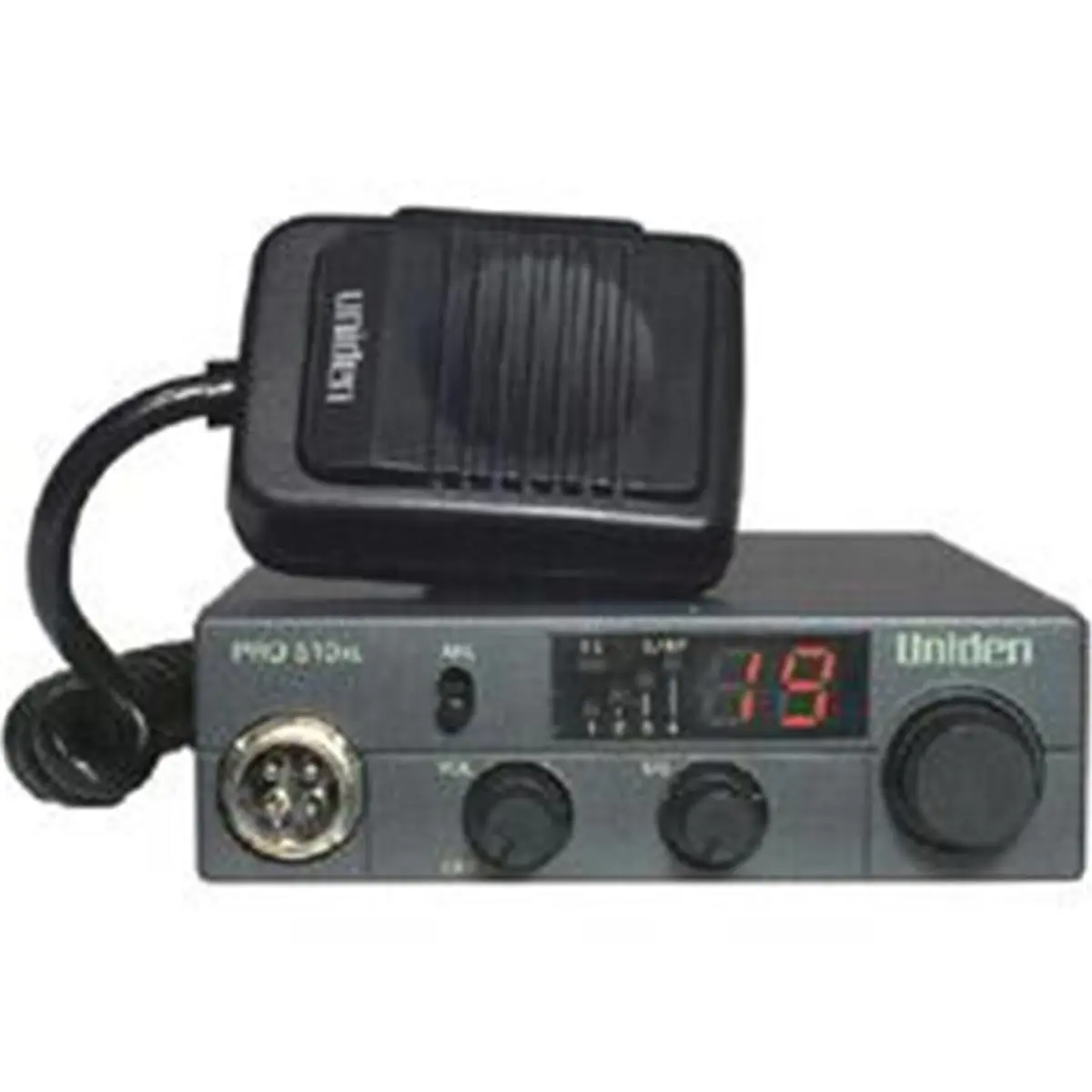 Uniden PRO-510XL Portable Handheld CB Band Radio - 40 Channels, Class B AM, Compact 2-Way, Adjustable Mount, Metal Body, Automatic Noise Limiter, Microphone, Automatic Function, 13.8V DC Compatibility, Channel Display, UHF SO239 Handheld Radio