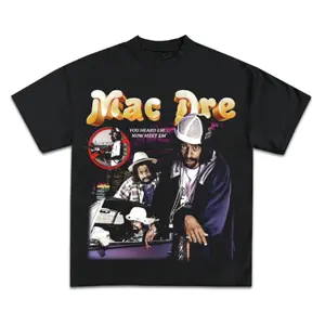 Mac Dre Unisex T-Shirt - Mac Dre Graphic T-Shirt - Retro Mac Dre Graphic T-Shirt -  Hip hop Tshirt - Rapper Menswear Top