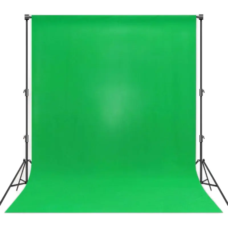 8 X12 Ft Green Screen Backdrop - Polyester Fabric Photography Greenscreen Background For Streaming  Zoom Video Studio Portrait Photoshoot Wall Mounted Parties And Small Events