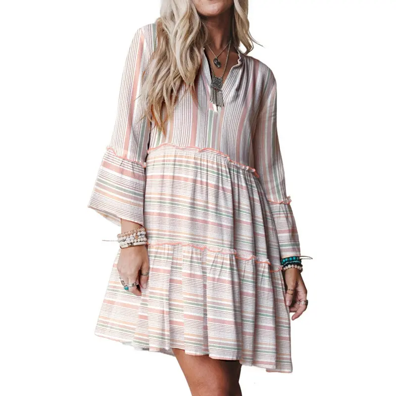 white mini dress ruffle Avec Les Filles Women's Ruffle Handkerchief Hem Cotton Broderie Anglaise Sundress - White