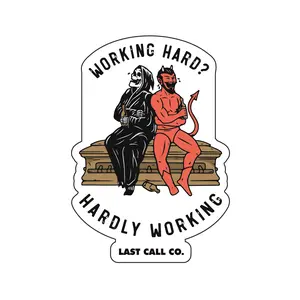 Work Hard Sticker