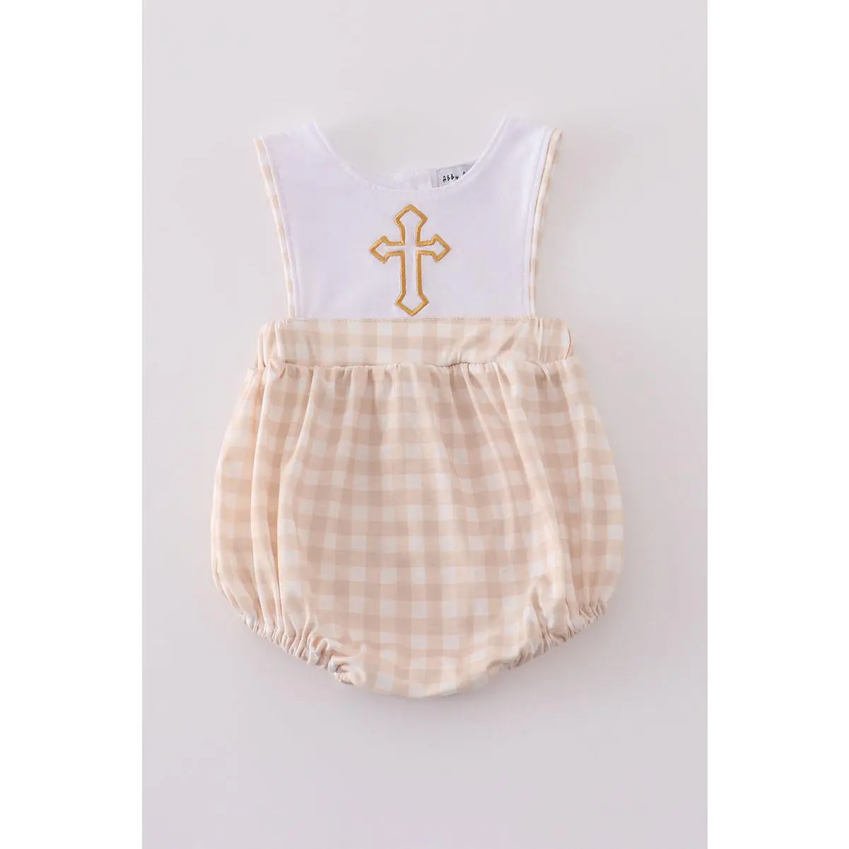 Easter cross embroidery boy bubble