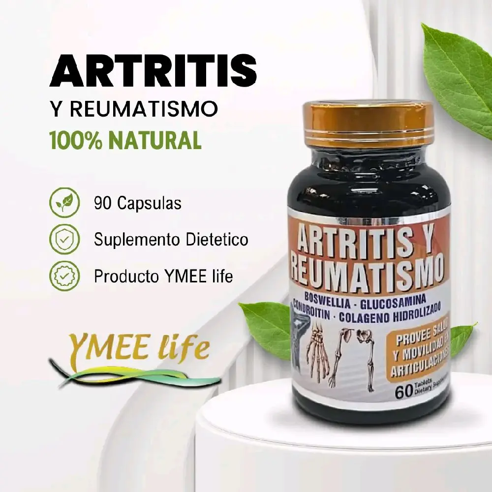El Colibri Arthritis Relief Vitamin Dietary Capsules - 60-Count Natural Edible Supplements, Joint Pain Relief, Glucosamine Support for Rheumatism, Health & Wellness Support