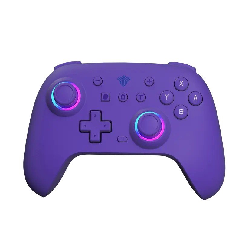 YUYIU Wireless Gaming Controller for PC, Switch, Android & TV, Hall Effect Anti-Drift Joysticks, Programmable Macros, Esports Triggers, 6-Axis Gyro, Dual Vibration, RGB Lighting, Plug & Play