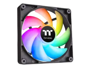 Thermaltake CT140 ARGB Sync PC Cooling Fan (2-Fan Pack), 5V Motherboard Sync, 16.8 Million Colors 9 Addressable LEDs, 140 mm Hydraulic Bearing Case/Radiator Fan, CL-F150-PL14SW-A