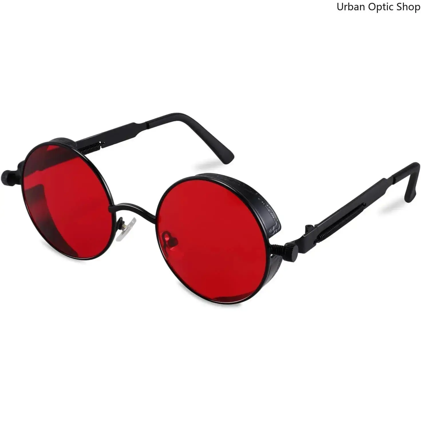 XUH Vintage Gothic Steampunk Sunglasses - Round Metal-Tone Frame, High-Quality Durable Aesthetic Dark Men's Fashion Eyewear, Vintage Sunglasses, Gothic Sunglasses