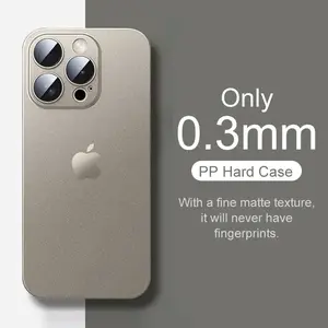 0.3mm Ultra Thin Clear Matte PP Hard Ultra Slim Case For Iphone 17 Air 17PRO 16 15 14 13 12 11 Pro Max S Silm Back Case