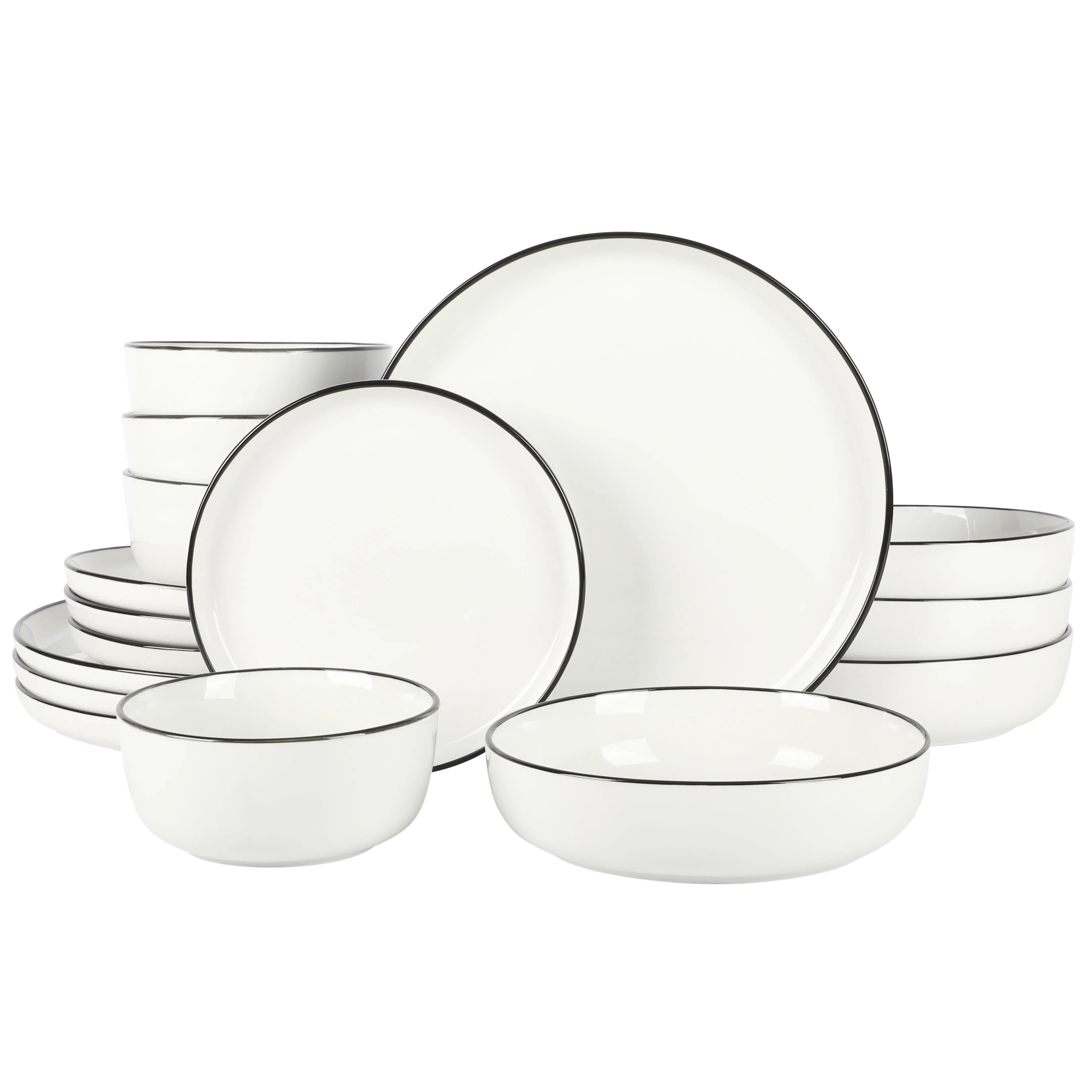 Gibson Home Oslo 16-Piece Porcelain Dinnerware Set Gibson Home Oslo 16-Piece Porcelain Dinnerware Set