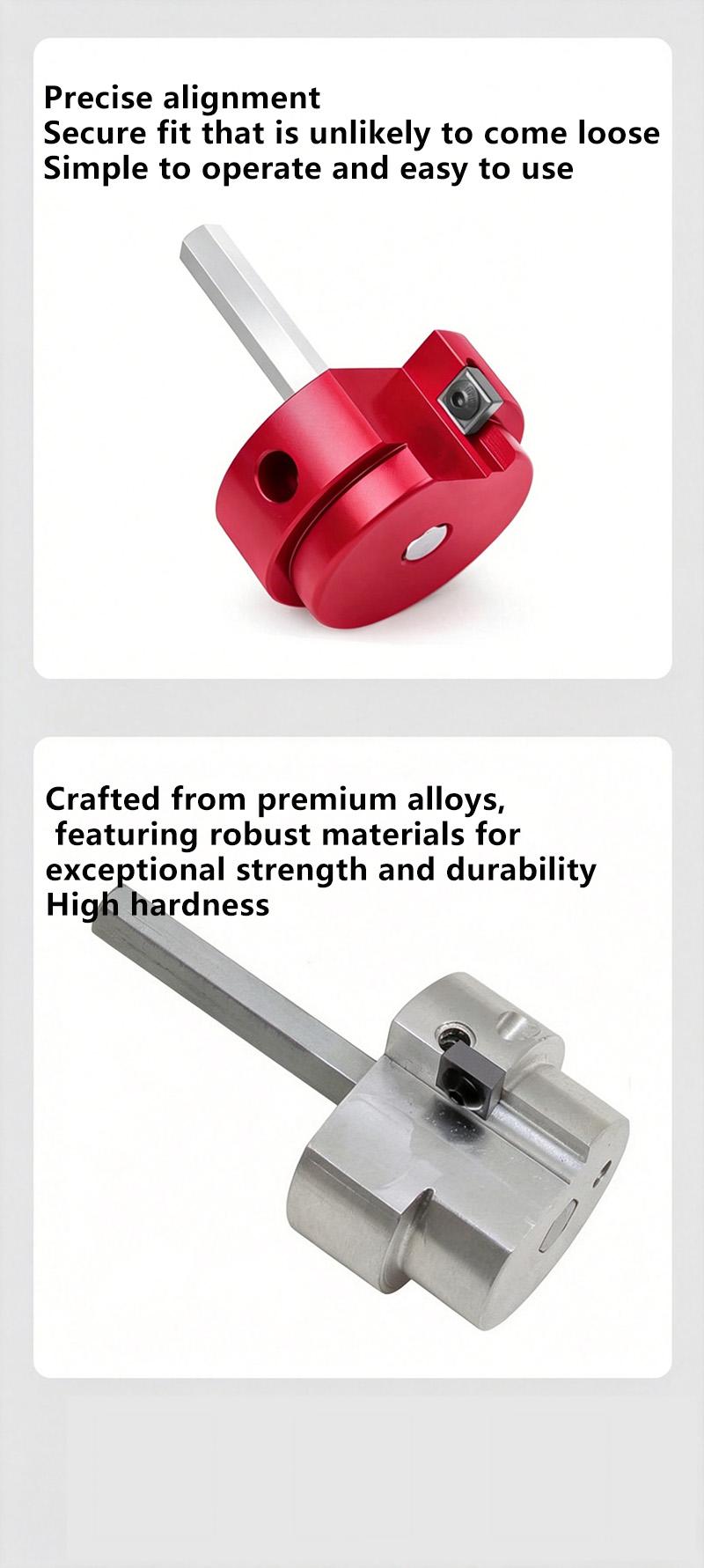 6pcs Multi-Size Plastic Pipe Fitting Reamer Kit with Carbide Tips Cutter - PVC Drill Cutting Metal Rotary Tool for Plumbing Tasks, Reusable for 0.5", 0.75", 1", 1.5", 2", 3", 4" Pipes