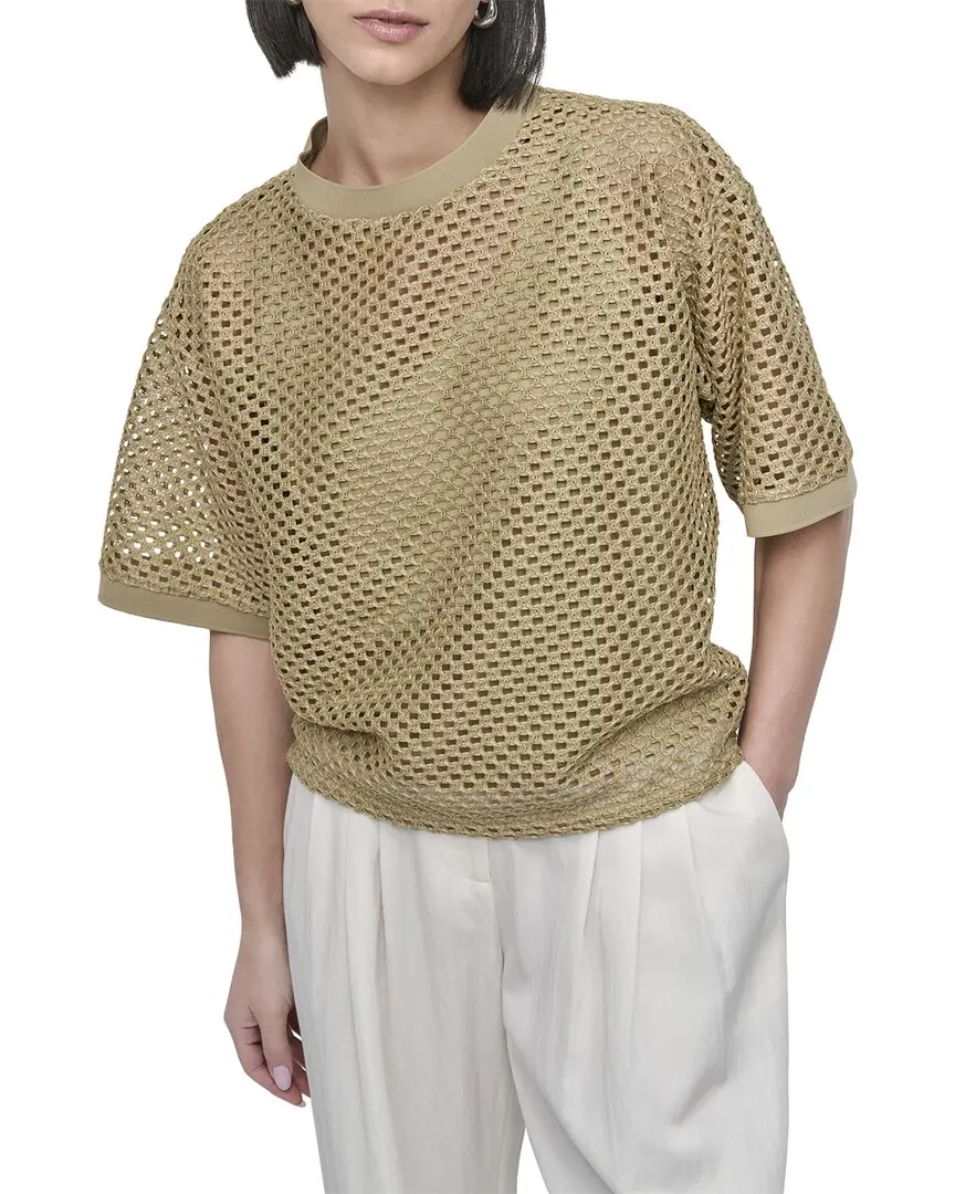 DKNY Knit Crochet Top