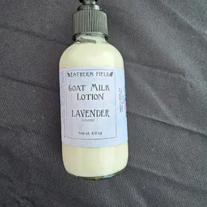 Handmade Lotion scented with Lavender.Contains Goats Milk, Apricot Seed Oil, Mango Butter